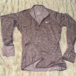 Nike women’s  Heathered lavender Quarter-Zip Shirt